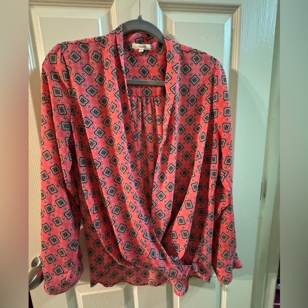Pleione Faux Wrap Top